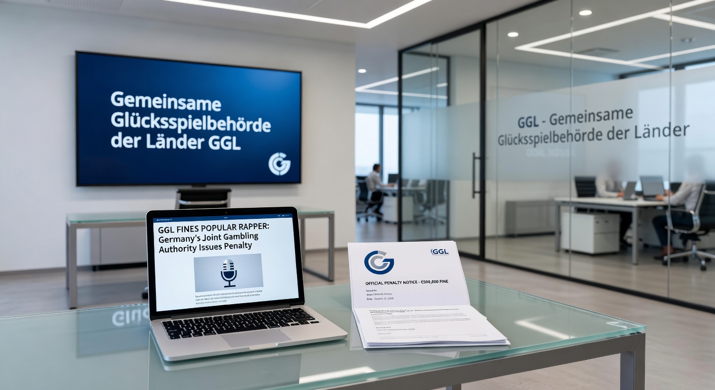 Symbolisches Bild eines Online-Slotspiel-Automaten auf einem Smartphone-Bildschirm mit Euro-Symbolen und Warnhinweisen vor Spielsucht